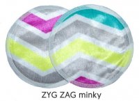 Wkładki laktacyjne 11cm, ZYG ZAG minky, 2szt Wkładki laktacyjne 11cm, ZYG ZAG minky, 2szt