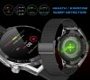 Smartwatch  Rubicon RNCE88-1 Czarny- Czarny Pasek Silikonowy + Czarny Pasek Skórzany