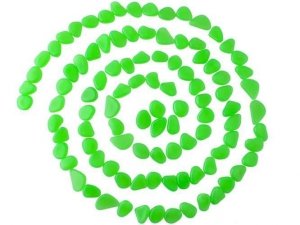 Kamienie świecące - zestaw 100szt zielone