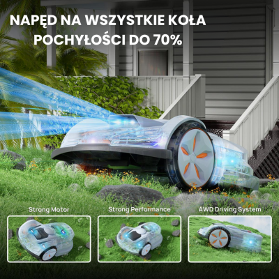 Robot koszący Cedrus by Sunseeker RTK C-MOW-X7 Plus Orion do 6000m2