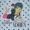 T-shirt Biedronka i Czarny Kot w kropki granatowe