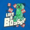 T-shirt Minecraft Boss granatowy