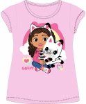 T-shirt Koci Domek Gabi z kotkiem różowy
