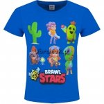 T-shirt postacie z Brawl Stars niebieski