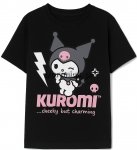 T-shirt Kuromi czarny 
