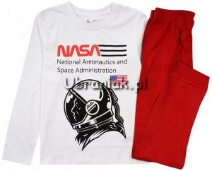 Piżama chłopięca NASA – długi rękaw astronauta 100% bawełna