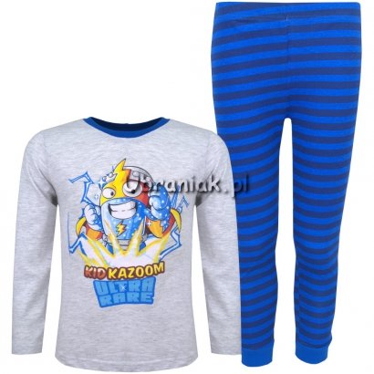 Piżama Super Zings KIDKAZOOM szara 