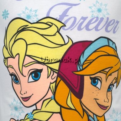 Piżama Kraina Lodu Frozen biało-fioletowa