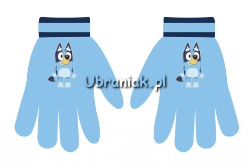 Rękawiczki Bluey dla chłopca niebieskie