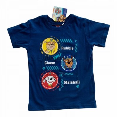 T-shirt Psi Patrol twarze granatowy