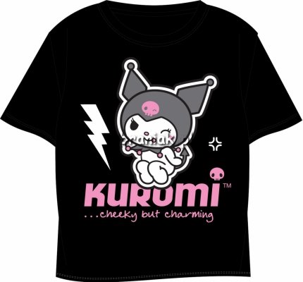 T-shirt Kuromi czarny 