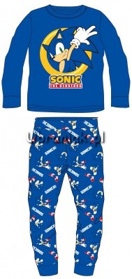 Piżama Sonic welurowa niebieska