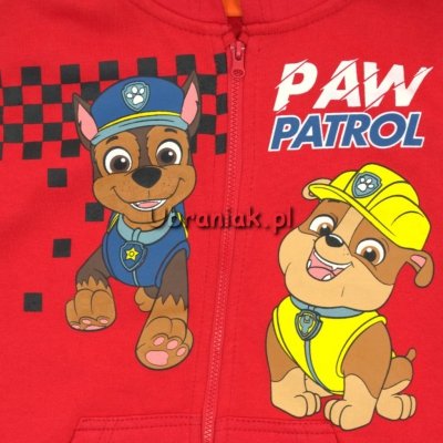 Bluza Psi Patrol z kapturem czerwona