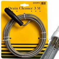 SPIRALA KANALIZACYJNA PRZETYKACZ RUR KANALIZACJI ŻMIJKA SPRĘŻYNA - 3 METRY ( tds0897) 