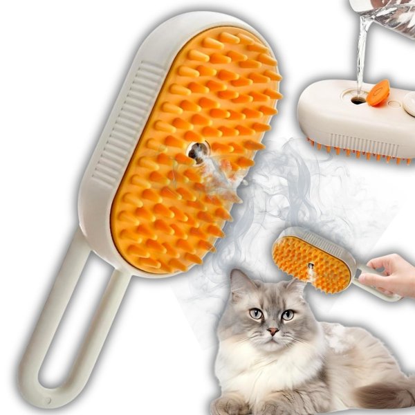 SZCZOTKA PAROWA DLA KOTA PSA ZWIERZĄT ELEKTRYCZNA DO PIELĘGNACJI SIERŚCI ( tds0783)