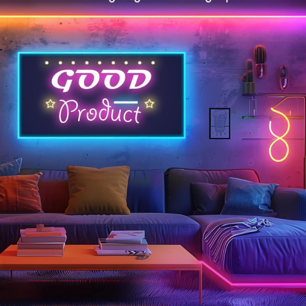 TAŚMA LED NEON NOEONOWA NA APLIKACJE PILOT TĘCZA ZESTAW GRUBA DŁUGA 5 METR  (tds0656)