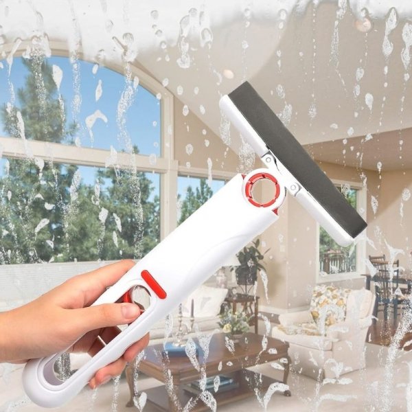 MOP MINI MAŁY PŁASKI Z WYCISKACZEM DO MYCIA OKIEN PÓŁEK SZCZOTKA DO MYCIA (tds0558)