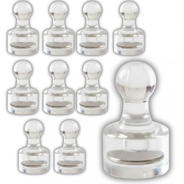 MAGNESY NA LODÓWKĘ DO TABLICY MAGNES PINEZKA MAGNESY NEODYMOWE - 10x ( tds0827)