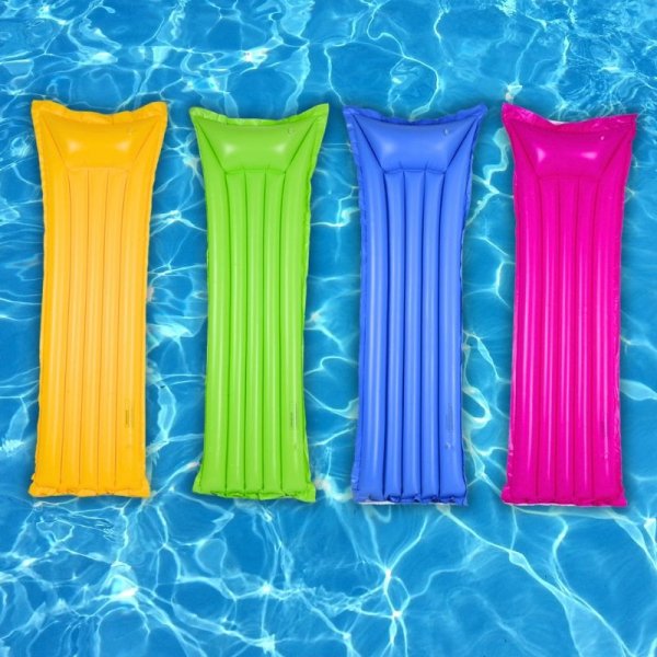 MATERAC DMUCHANY DO PŁYWANIA NA BASEN PLAŻĘ WODĘ JEDNOOSOBOWY PLAŻOWY MOCNY (tds0631)