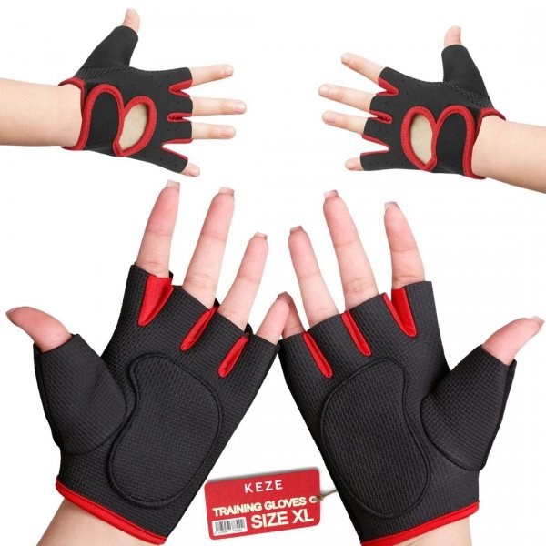 RĘKAWICZKI DO ĆWICZEŃ SIŁOWYCH SIŁOWNIA TRENING CROSSFIT FITNESS ROZMIAR XL ( tds0867a )