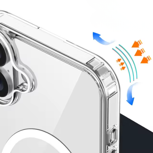 ETUI DO IPHONE 17 CASE + SZKŁO 9H WZMACNIANE 360°CLEAR + UCHWYT RING ZESTAW (tds0741)