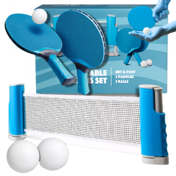 tds0634_ZESTAW DO PING PONG NIEBIESKI