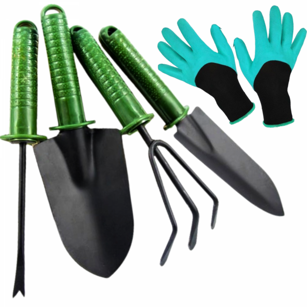 D16_tds0128_Zestaw narzędzi ogrodniczych + rękawiczki para