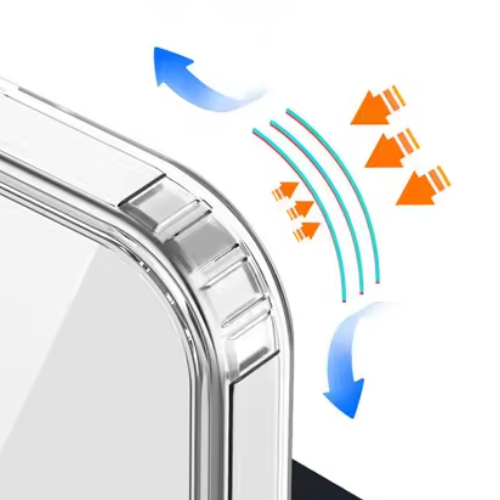 ETUI DO IPHONE 17 PRO CASE + SZKŁO 9H WZMACNIANE 360°CLEAR + UCHWYT RING (tds0742)