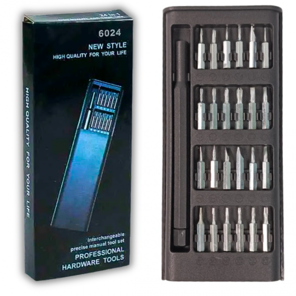 ZESTAW PRECYZYJNYCH ŚRUBOKRĘTÓW 25w1 TORX WKRĘTAKI MAGNETYCZNE BITY ( tds0772)