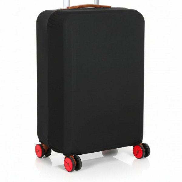 POKROWIEC NA WALIZKĘ OCHRONNY ELASTYCZNY CZARNY 70x50x30 cm - ROZMIAR L ( tds0891)