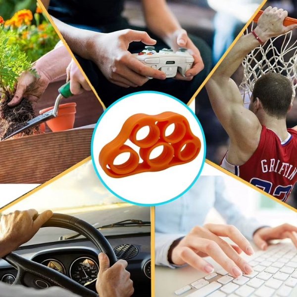 ZESTAW DO ĆWICZEŃ DŁONI ŚCISKACZ DO RĄK TRENINGU REHABILITACJI 5 ELEMENTÓW (V00)