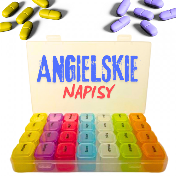 KASETKA POJEMNIK ETUI PUDEŁKO NA LEKI 7 DNI 4 PORY DNIA TYGODNIOWA (tds0418)