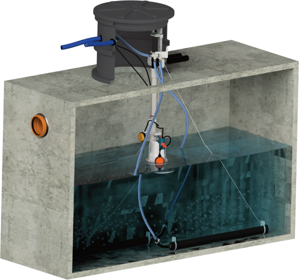 BioFlow Fix - modernizacja szamba jednokomorowego na oczyszczalnię ścieków