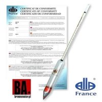 Areometr uniwersalny Alla France 0-35°Blg - z certyfikatem dokładności 