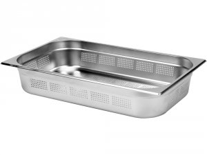 Pojemnik perforowany GN 1/1 100 mm YATO – stal nierdzewna, 12,5L