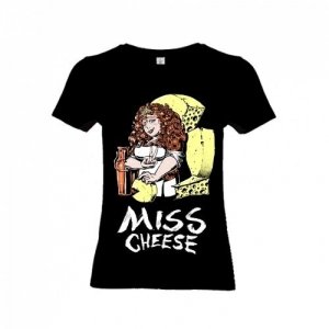 Damska koszulka - Miss Cheese roz. M