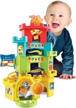 Zamek wieża z kuleczkami zabawka edukacyjna Baby Clementoni