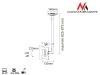 Maclean Uchwyt do telewizora sufitowy 23-42 50 - 85 cm 30kg MC-504A B srebrny TV