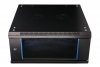 Extralink Szafka wisząca rack 4U 600x600 czarna szklane drzwi
