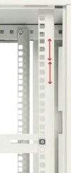 Extralink Szafka wisząca rack 9U 600x450 szara metalowe drzwi