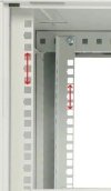 Extralink Szafka wisząca rack 12U 600x450 szara metalowe drzwi