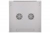 Extralink Szafka wisząca rack 12U 600x600 szara szklane drzwi