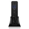 IcyBox Obudowa IB-382H-C31 2,5/3,5 HDD z wbudowanym HUB 1xUSB-C, 2xUSB -A,  12V2A