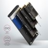 AXAGON EEM2-SB2 Obudowa zewnętrzna aluminiowa bezśrubowa USB-C 3.2 Gen 2 - M.2 NVMe / SATA SSD 30-80mm ALU pudełko czarne + USB-