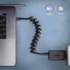 AXAGON BUCM-CM20TB Kabel Twister USB-C - USB-C, 1.1m USB2.0 3A ALU, czarny