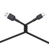 AUKEY CB-NAC1 Black nylonowy kabel USB C - USB A | 1m | 3A | 60W PD | 20V