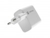 Natec Ładowarka sieciowa RIBERA GAN 1X USB-A + 1X USB-C 65W Biała