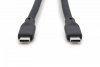Digitus Kabel połączeniowy silikonowy USB-C - USB-C, USB 4 Gen3 40G 8K 240W, 1m Czarny