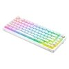 Savio Klawiatura mechaniczna bezprzewodowa PHENIX WHITE Gateron Red Pro, Pudding