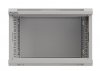 Lanberg Szafa instalacyjna rack wisząca 19 6U 540x350 szara drzwi przeszklone ( flat pack)